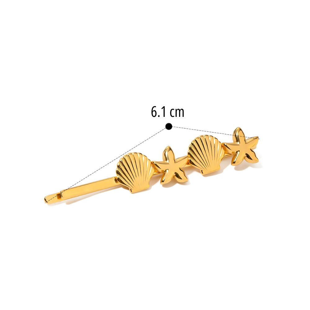 HairClip Gold French - Waterproof