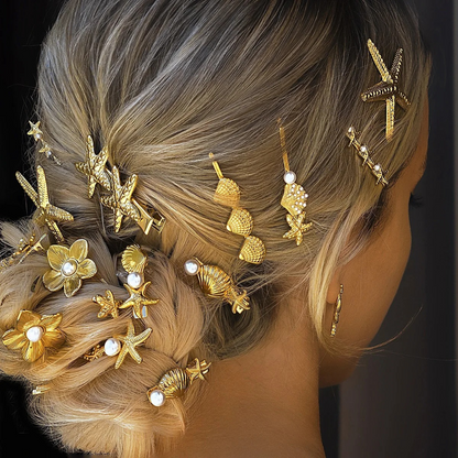 HairClip Gold French - Waterproof