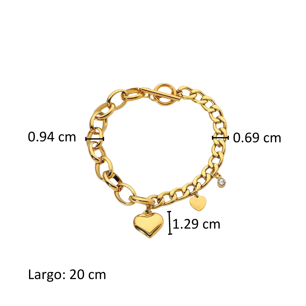 Pulsera Corazón Cubano